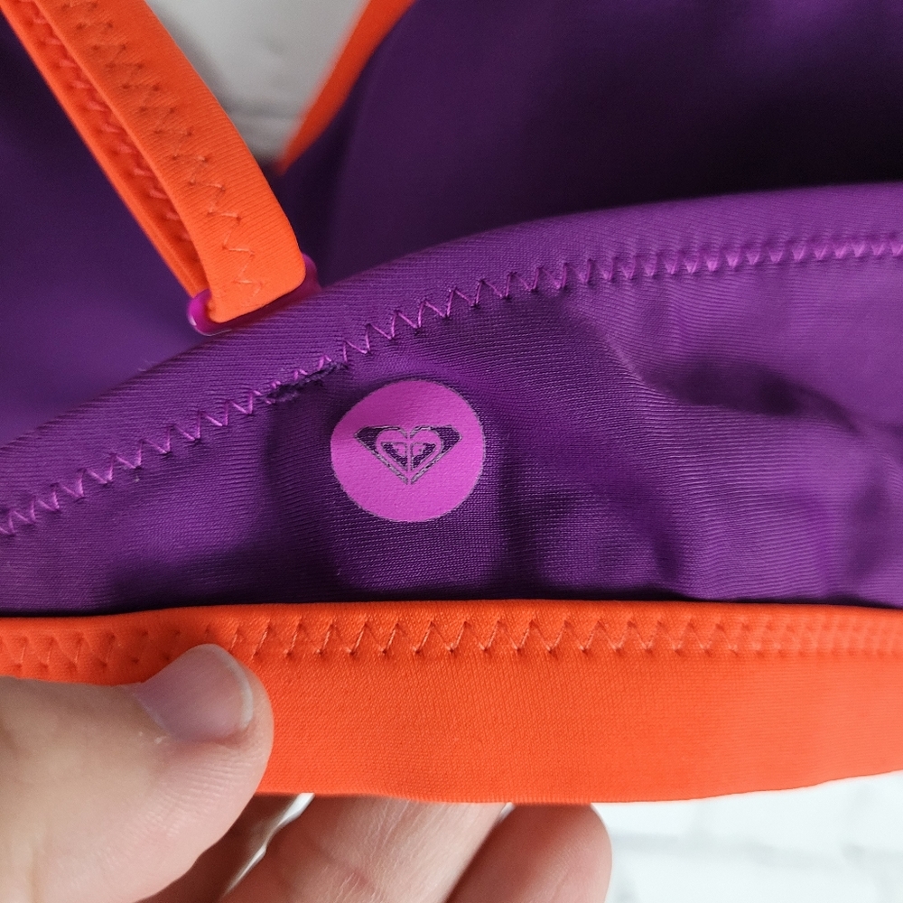 ROXY | colour block zip front adjustable performance bra - Picture 3 of 8